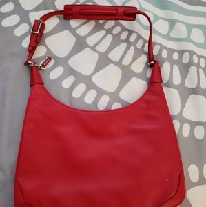Coach Red Leather Baguette